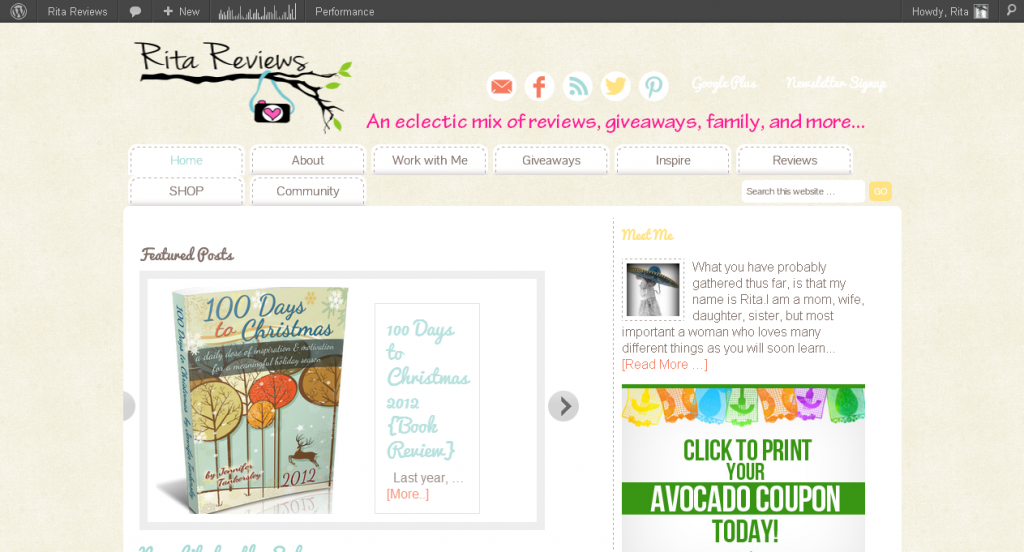 Rita Reviews — An eclectic mix of reviews, giveaways, and family life Rita Reviews — An eclectic mix of reviews, giveaways, and family life