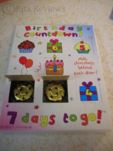 Madelaine Chocolate Coutdown Cards Opened