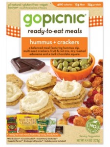 Hummus and Crackers GoPicnic Meal