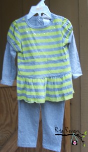 Carters Kids Clothes Stripe Top Legging Set