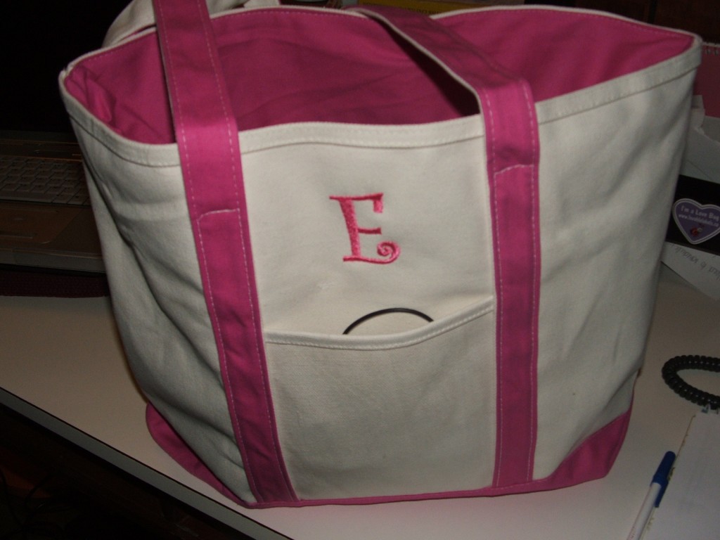 Monogrammed Tote Bag from Posy Lane