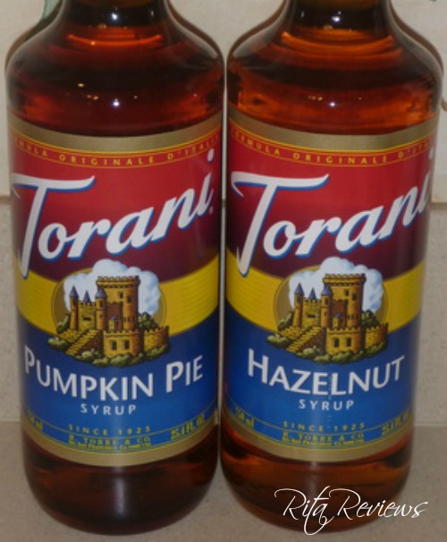 Torani Pumpkin Pie & Hazelnut Flavored Syrups