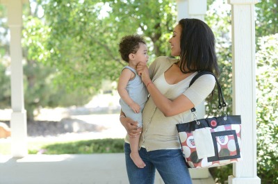 owl dot rooster bag mom and baby