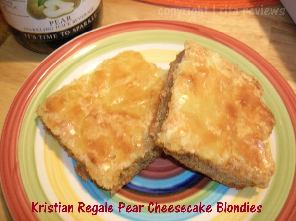 Krisitan Regale Pear Cheesecake Blondies