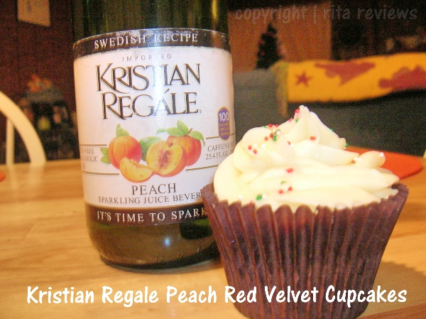 Kristian Regale Peach Red Velvet Cupcakes