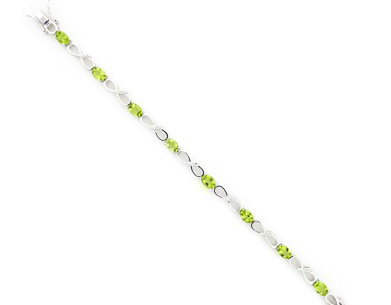 Peridot and Diamond Bracelet