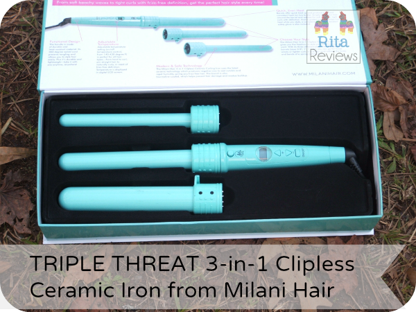 TRIPLE THREAT 3-in-1 Clipless Ceramic Iron from Milani Hair