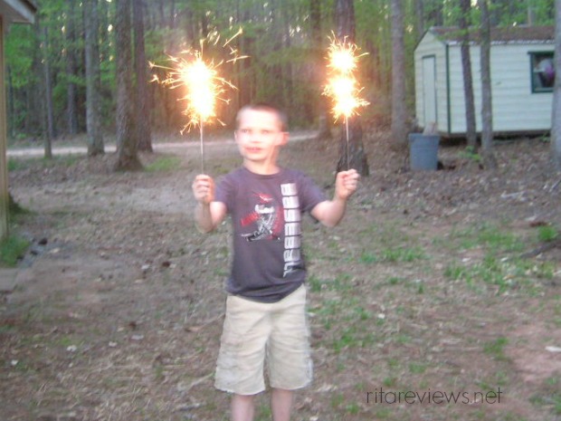 the sparklers