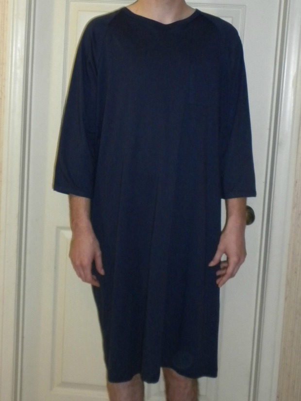 Comfy Long Sleeve Navy Hospital Gown