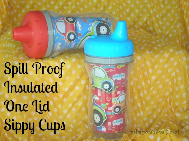 Spill Proof Insulated One Lid Sippy Cups Boys