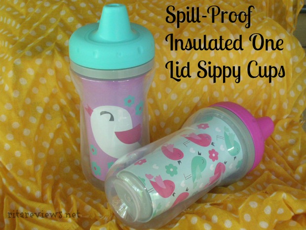 Spill Proof Insulated One Lid Sippy Cups Girls