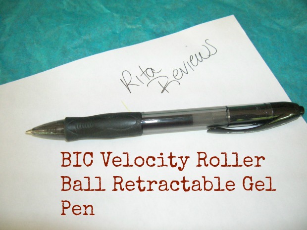 BIC Velocity Roller Ball Retractable Gel Pen