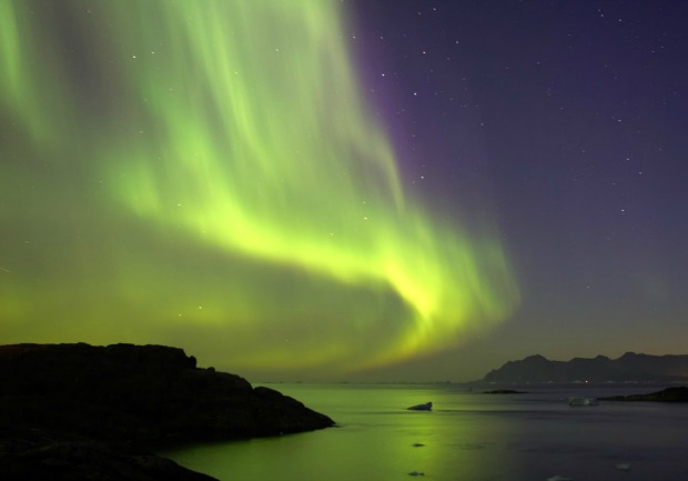 Northern Lights over the fjords