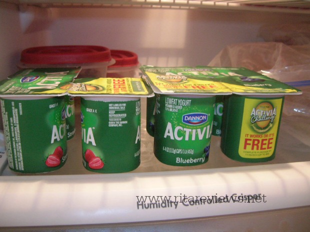 Activia in the Fridge