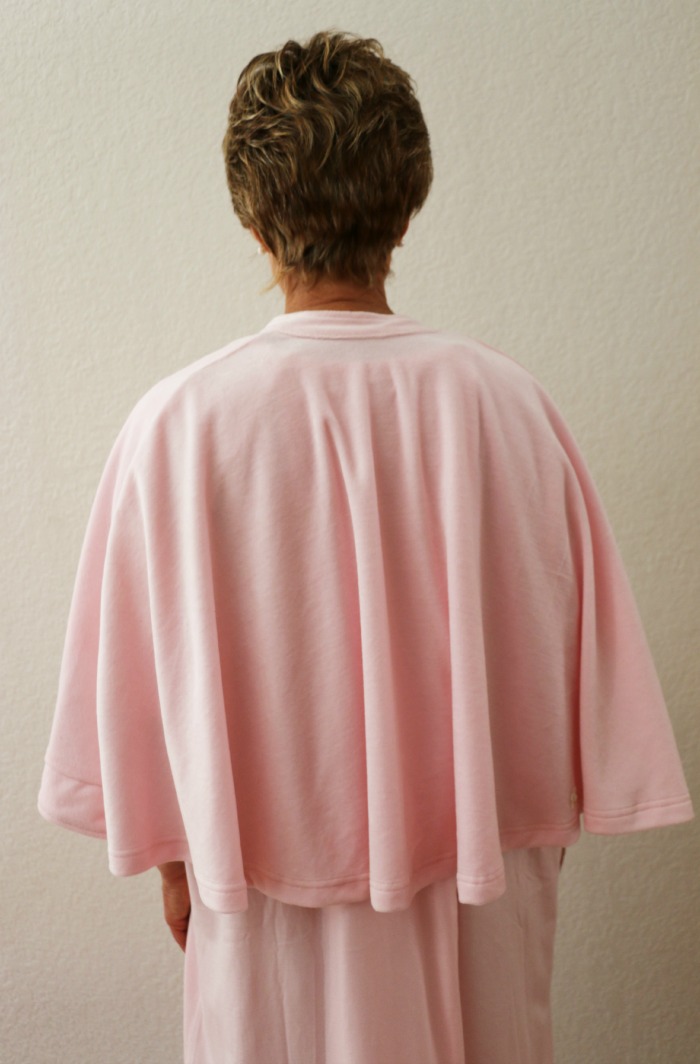 Back Pink Gown and Cape