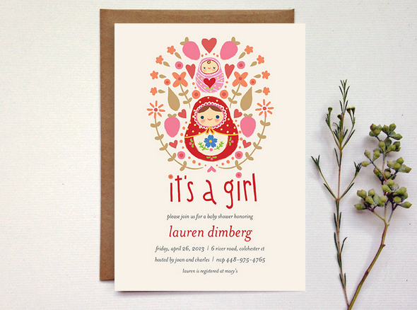 Its a Girl Card