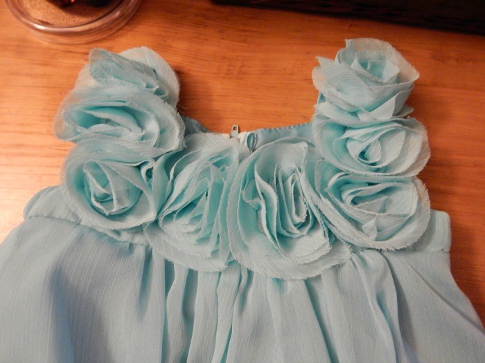 Aqua Infant Yoryu Chiffon Baby Dress