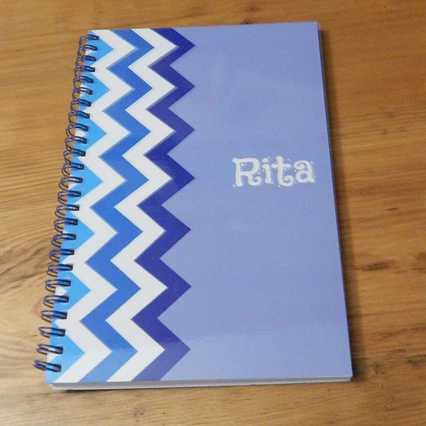 Rainbow Chevron Notebook