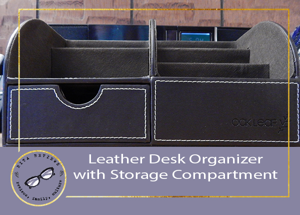 Leather Desk Organizer with Storage Compartment #oakleaf - Rita Reviews