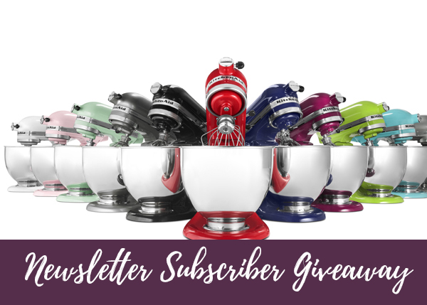 newsletter subscriber giveaway