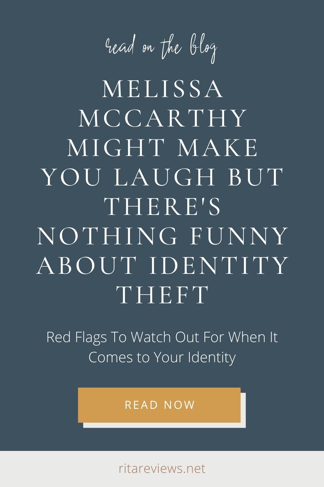 Melissa McCarthy Might Make You Laugh But There's Nothing Funny About Identity Theft