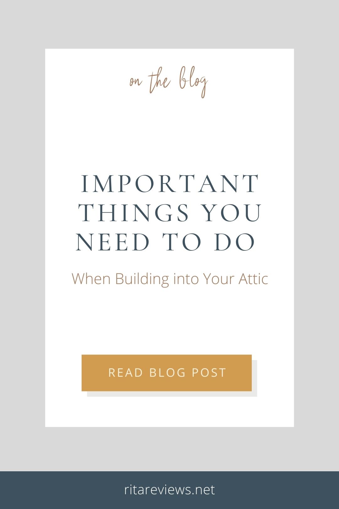 Important Things You Need to Do When Building Into your Attic