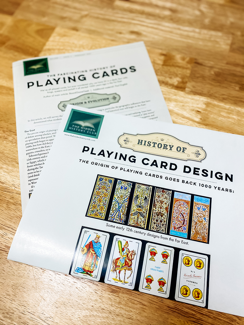 Hidden History Club Playing Cards