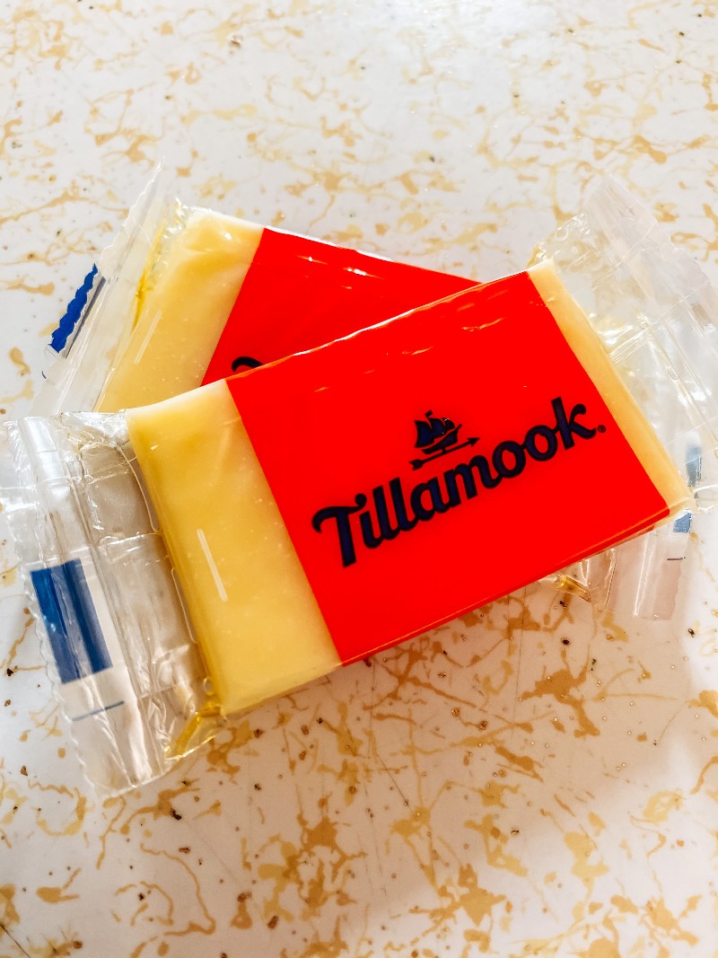 Right on Trek 2 Day Adventure Meal Tillamook cheese