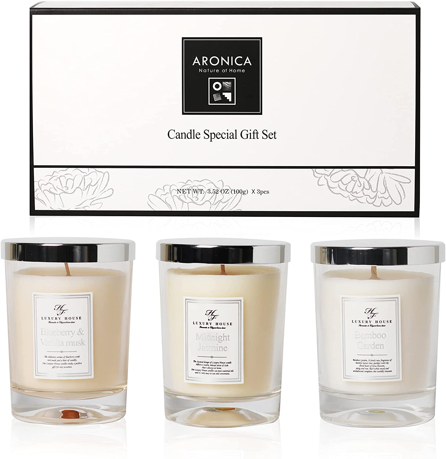 Aronica Fragrance Soy Candle Gift Set