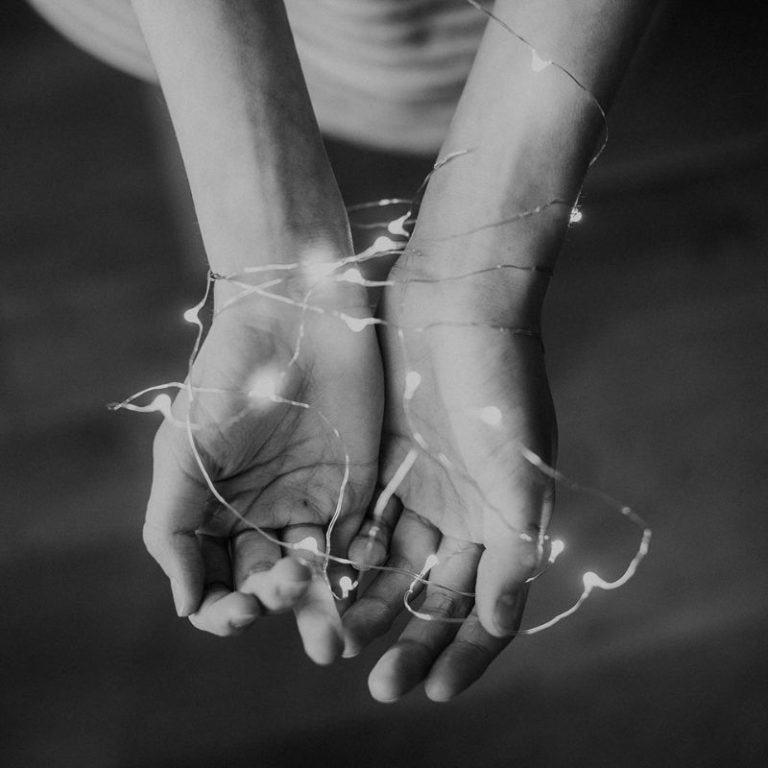 Embracing your mess hands tied