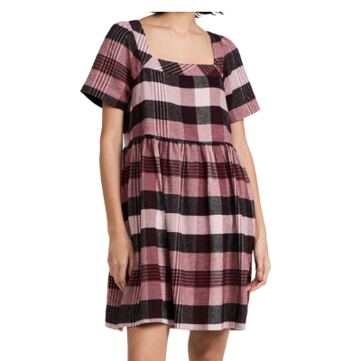 plaid flannel dress