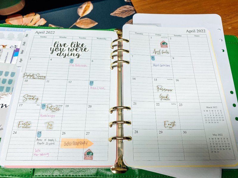 A5 Planner Monthly
