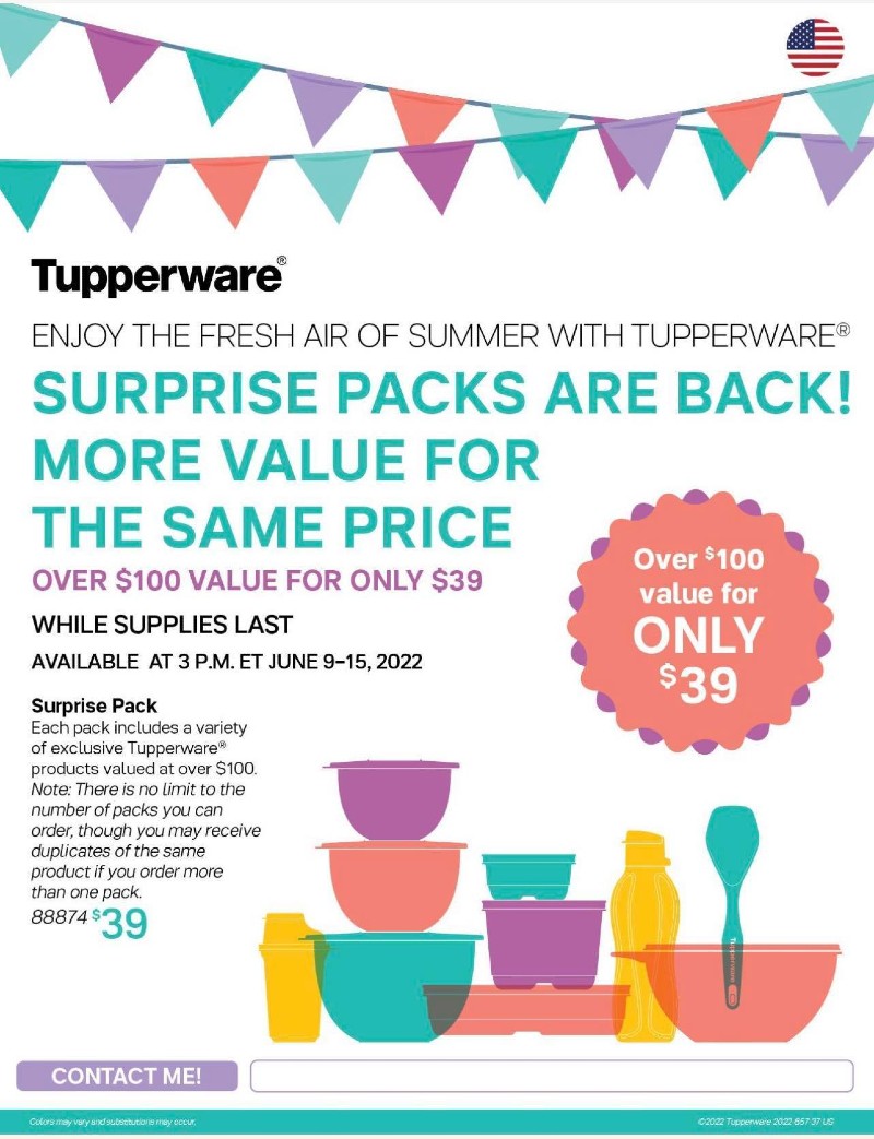 Tupperware Surprise Pack - Blog