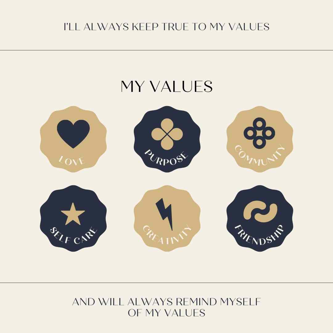 My List of Core Values