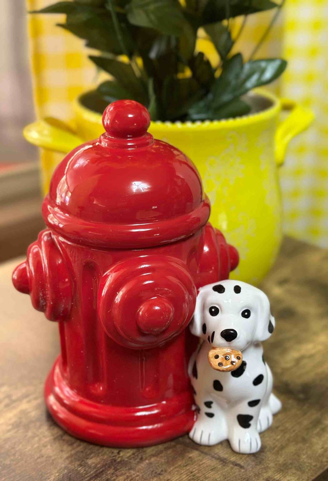 Fire Hydrant with Dog Cookie Jar