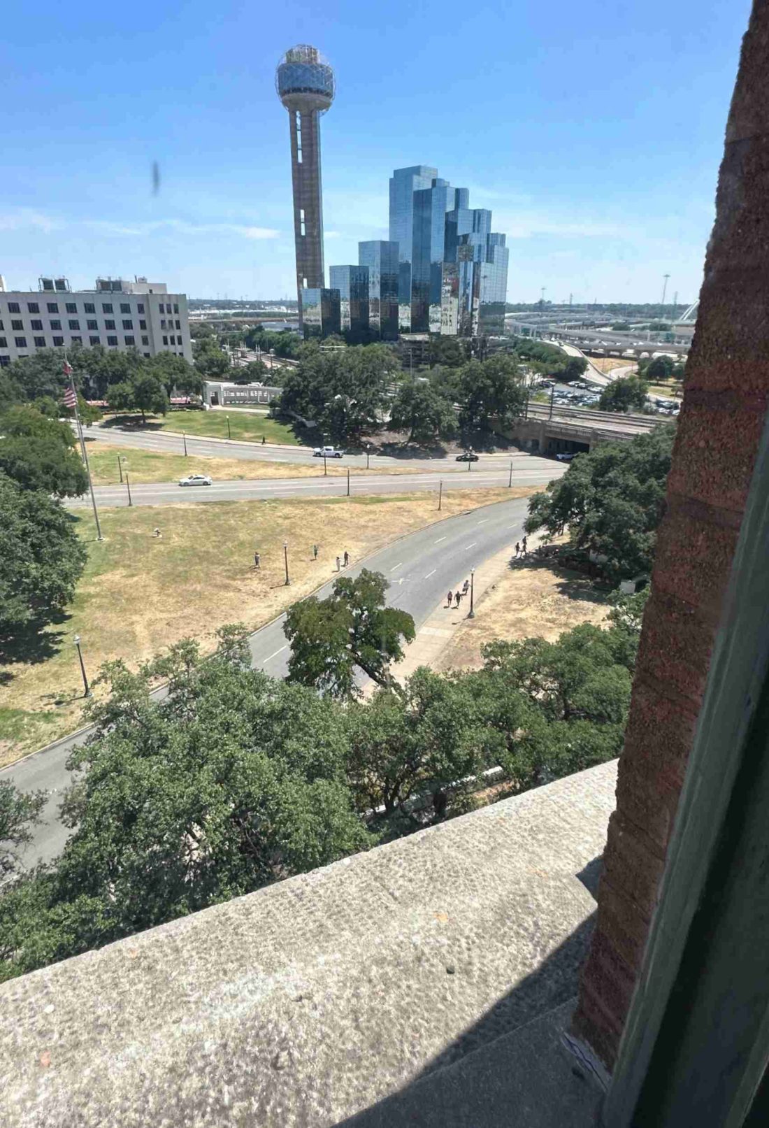 JFK book deposit window view