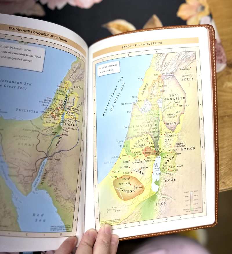 Maps in Back of Bible