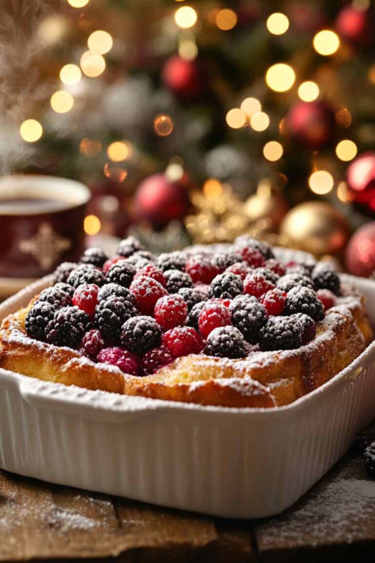 Christmas Morning Breakfast Overnight French Toast Casserole