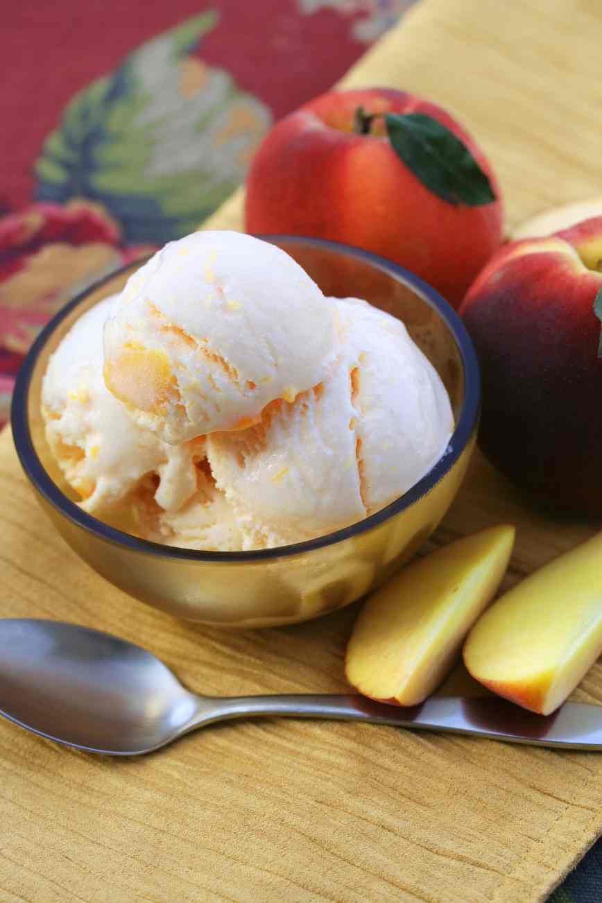 Homemade Peach Ice Cream A Family Favorite