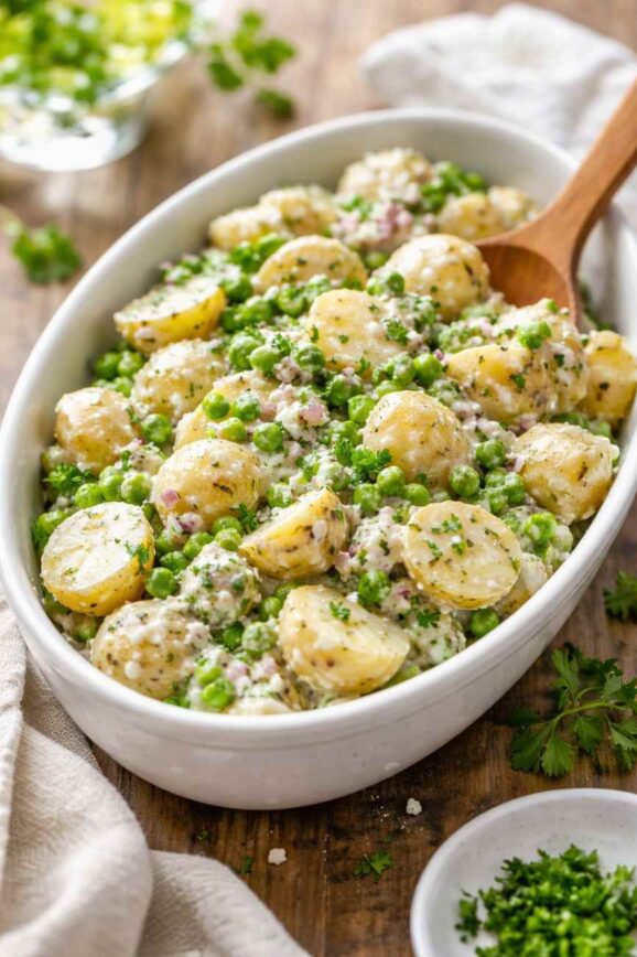 Creamy Spring Pea and Potato Salad