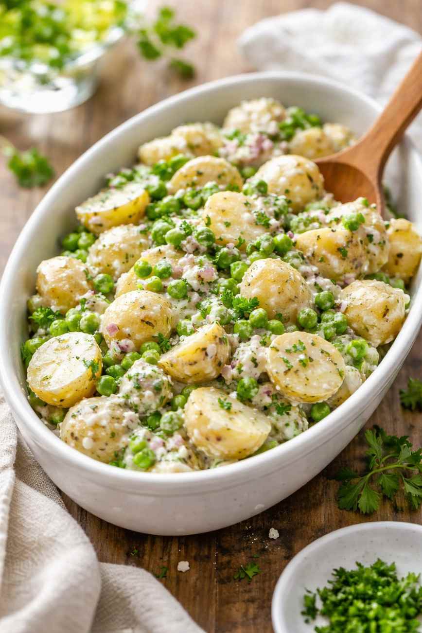 Creamy Spring Pea and Potato Salad