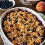 Fresh Peach and Blueberry Crisp